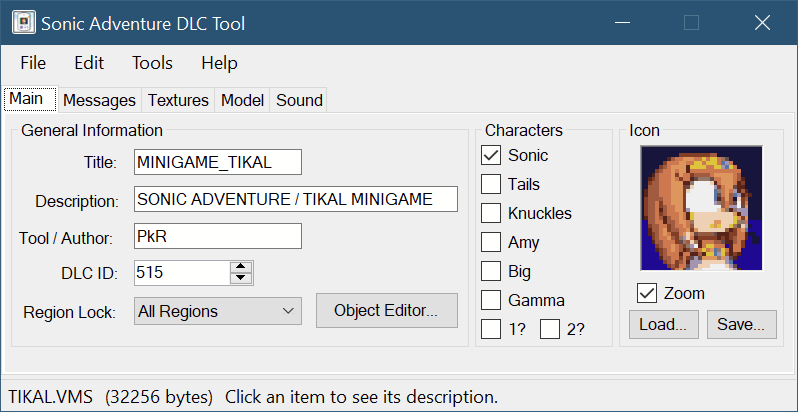 sonic adventure dx pc memory editor v2.00 beta